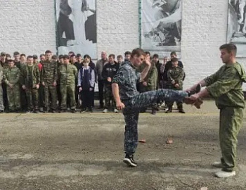 В учебном заведении Успенского района состоялось открытие военно-полевых сборов