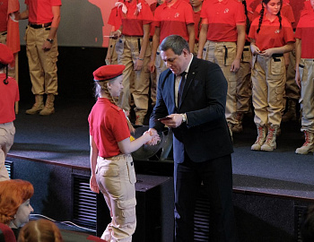 В Кавказском районе прошло торжественное вступление учащихся в ряды Юнармии