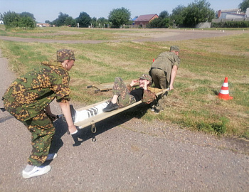 В Кавказском районе ребята приняли участие в военно-спортивной игре «Зарница»