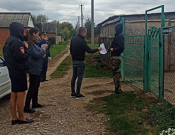 Рейдовые мероприятия по обеспечению безопасности отдельных категорий семей проходят в Тбилисском районе