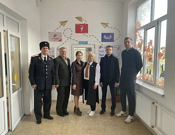 В Гулькевичском районе состоялась встреча с участником СВО